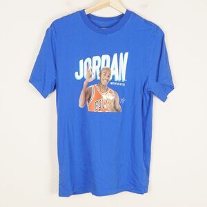 Nike Jordan Flight MVP Blue Short Sleeve Cotton Tee Shirt Mens Sz M
